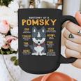 Pomsky Anatomy Dog Mom Dad Graphic Print Coffee Mug