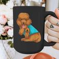 Poodle I Love Dad Tattoo Apparel Dog Dad Dads For Men Women Graphic Print Coffee Mug