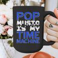 Pop Music Becomes a Time Machine Nostalgia Sound Quote Graphic Print Coffee Mug