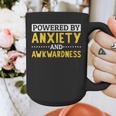 Powered By Anxiety And Awkwardness Social Anxiety Introverts Graphic Print Coffee Mug Powered By Anxiety And Awkwardness Social Anxiety Introverts Graphic Print Coffee Mug