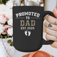 Promoted To Dad Est 2026 For Men Fathers Matching Graphic Print Coffee Mug