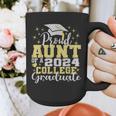 Proud Aunt Of 2024 College Graduate Family 24 Graduation Graphic Print Coffee Mug