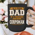 Proud Dad Of Awesome Corpsman Father's Day Graphic Print Coffee Mug