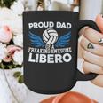 Proud Dad Of A Freaking Awesome Libero Volleyball Father Graphic Print Coffee Mug