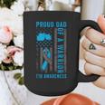 Proud Dad Of A T1D Warrior Type 1 Diabetes Awareness Graphic Print Coffee Mug