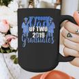 Proud Dad Of Two 2019 Graduates Twin Papa Graduation Graphic Print Coffee Mug