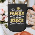 Proud Family Of Two 2023 Graduate Class 2023 Graduation Graphic Print Coffee Mug