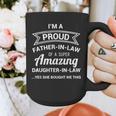 Proud Father In Law Shirt Dad Fathers Day Ideas Graphic Print Coffee Mug