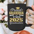 Proud Grandma Of Two 2025 Graduates Graduation Family Graphic Print Coffee Mug