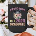 Proud Mom Of a 2024 Graduate Floral Flower Family Graduation Graphic Print Coffee Mug