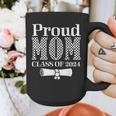 Proud Mom Of a 2024 Graduate Mama Checkered Graduation Graphic Print Coffee Mug