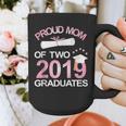 Proud Mom Of Two 2019 Graduates Twin Mama Mother Graduation Graphic Print Coffee Mug