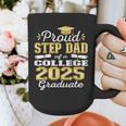 Proud Step Dad Of 2025 College Graduate Family 25 Graduation Graphic Print Coffee Mug