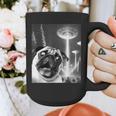 Pug Alien UFO Taking a Selfie Dog Mom Dad Graphic Print Coffee Mug
