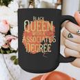 Queen Associate Degree Afrocentric GraduationShirt Graphic Print Coffee Mug