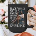 Queen Masters Degree Graduation Educated Melanin Grad Graphic Print Coffee Mug