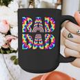 Rad Dad Trippy Hippie Tie-Dye Rainbow 70s Vibes Novelty Graphic Print Coffee Mug