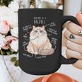Ragdoll Cat Anatomy Cute Pet Mom Dad Cream Bicolor Graphic Print Coffee Mug