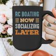 RC Boating Now Minimal Socializing Introvert Vintage Graphic Print Coffee Mug