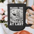 Reading Time At Last Book Lover Introvert Skeleton Reading Graphic Print Coffee Mug Reading Time At Last Book Lover Introvert Skeleton Reading Graphic Print Coffee Mug