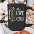 I Really Love It When My Wife Lets Me Go Hunting Dad Graphic Print Coffee Mug