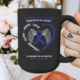 Remembrance In Memory Of My Sister Colon Cancer Awareness Graphic Print Coffee Mug Remembrance In Memory Of My Sister Colon Cancer Awareness Graphic Print Coffee Mug