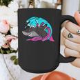 Retro 80s Shark Whale Diving Nostalgia Shark Party Graphic Print Coffee Mug Retro 80s Shark Whale Diving Nostalgia Shark Party Graphic Print Coffee Mug