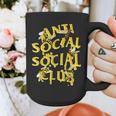 Retro Anti Social Club Bees Introvert Women Men Graphic Print Coffee Mug