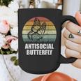 Retro Antisocial Butterfly Shirt For Introverts Graphic Print Coffee Mug
