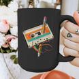 Retro Cassette Tape & Pencil Rewind Nostalgia Party 80s 90s Graphic Print Coffee Mug