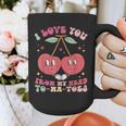 Retro Cherry Love 90s Nostalgia Graphic Print Coffee Mug
