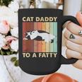 Retro Fat Chonk Dad Tee Cat Daddy To A Fatty Graphic Print Coffee Mug