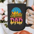 Retro Ice Cream Drip Softball Dad Game Day Dad Father's Day Graphic Print Coffee Mug