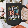 Retro It's My 18th Birthday Boho Nostalgia Women Kids Graphic Print Coffee Mug