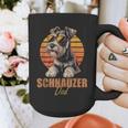 Retro Miniature Schnauzer Dad Vintage Dog Lovers Graphic Print Coffee Mug