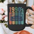 Retro Nineties Style Audio Tape Nostalgia Year 1990 Graphic Print Coffee Mug