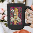 Retro Pop Art Vintage Style Blonde Psychedelic 50s Nostalgia Graphic Print Coffee Mug