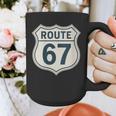 Retro Route 67 Highway Sign Vintage Road Nostalgia Graphic Print Coffee Mug