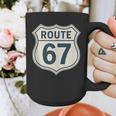 Retro Route 67 Highway Sign Vintage Road Nostalgia Graphic Print Coffee Mug