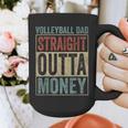Retro Volleyball Dad Straight Outta Money Graphic Print Coffee Mug