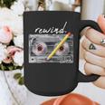 Rewind Cassette Tape Nostalgia 80s 90s Retro Music Lover Graphic Print Coffee Mug
