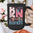 You RN Good Hands Cute Nurse Nursing Student Graduation Graphic Print Coffee Mug