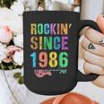 Rockin' Since 1986 Vintage Rockstar 40th Birthday Mom Dad 40 Graphic Print Coffee Mug