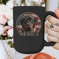 Rottie Dog Mom Dad 'Merica Rottweiler Graphic Print Coffee Mug