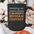 Running On Candle Making Social Introvert Humor Vintage Graphic Print Coffee Mug Running On Candle Making Social Introvert Humor Vintage Graphic Print Coffee Mug