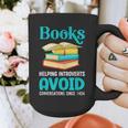 Sarcastic Books Anti Social Introvert Book Conversation Graphic Print Coffee Mug