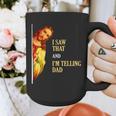 I Saw That I'm Telling Dad Religious Christian Jesus Graphic Print Coffee Mug