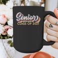 Senior 2021 Grad Shirt Retro 2021 Graduation Graphic Print Coffee Mug