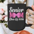 Senior Mom Class Of 2026 Pink Coquette Bow Graduation Graphic Print Coffee Mug