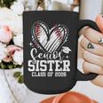 Senior Sister Class Of 2026 Baseball Graduation Heart Graphic Print Coffee Mug